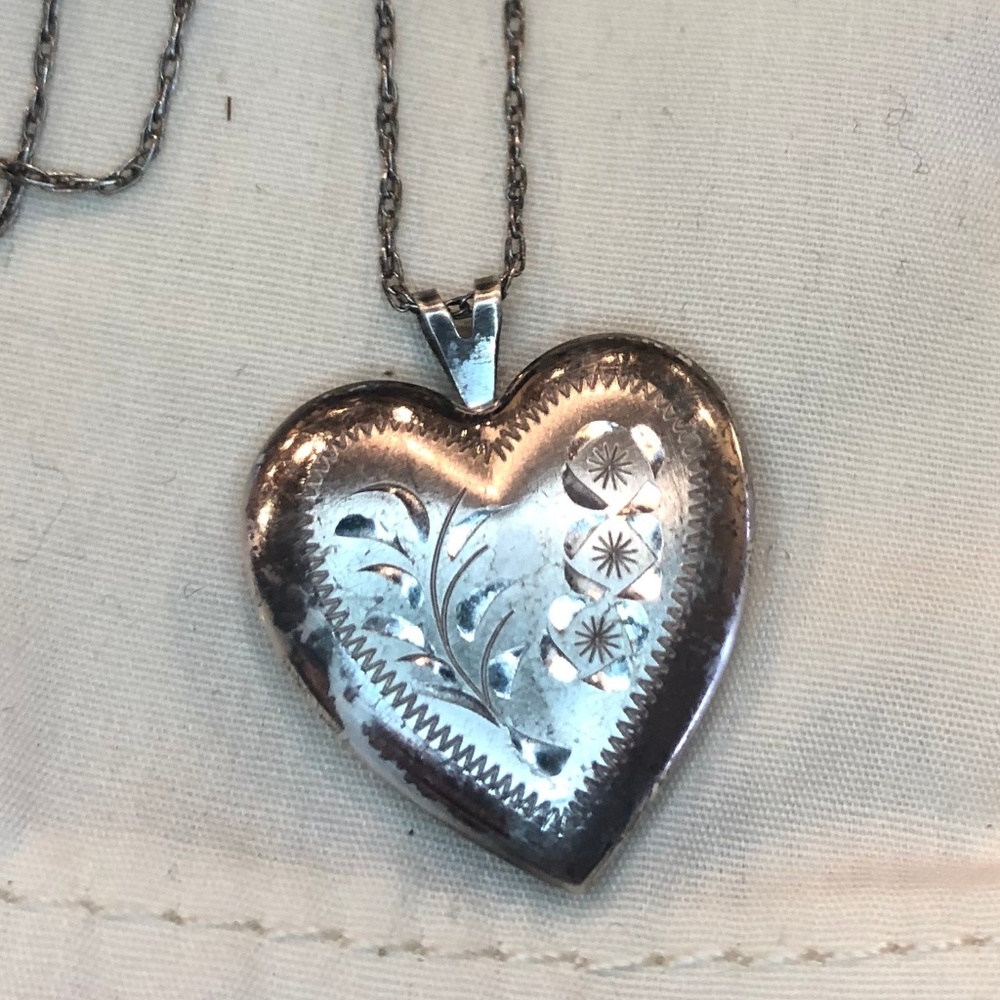 Vintage real silver locket